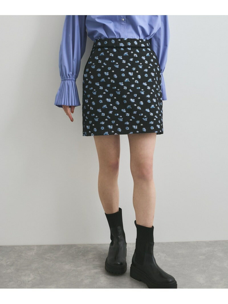 樂天商城 - 【SALE／70%OFF】フラワージャガードミニスカート VIS ビス スカート その他のスカート ネイビー ブラック【RBA_E】[Rakuten Fashion]