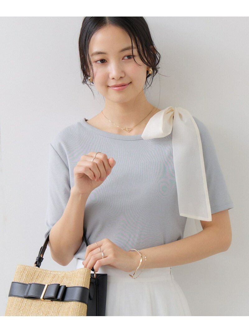 楽天市場】リボン（カラーブルー）（Tシャツ・カットソー｜トップス