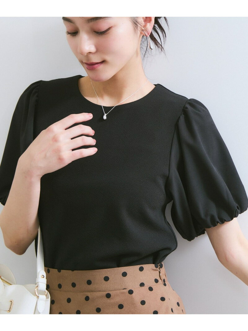 【SALE／40%OFF】【WEB限定】ドッキング袖ボリュームカットソー VIS ビス トップス カットソー・Tシャツ ブラック ホワイト【RBA_E】[Rakuten Fashion]