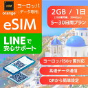 ヨーロッパ eSIMデータ専用【毎日 2GB 使用後 384