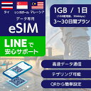 タイ シンガポール マレーシア eSIMデータ専用【毎日 1