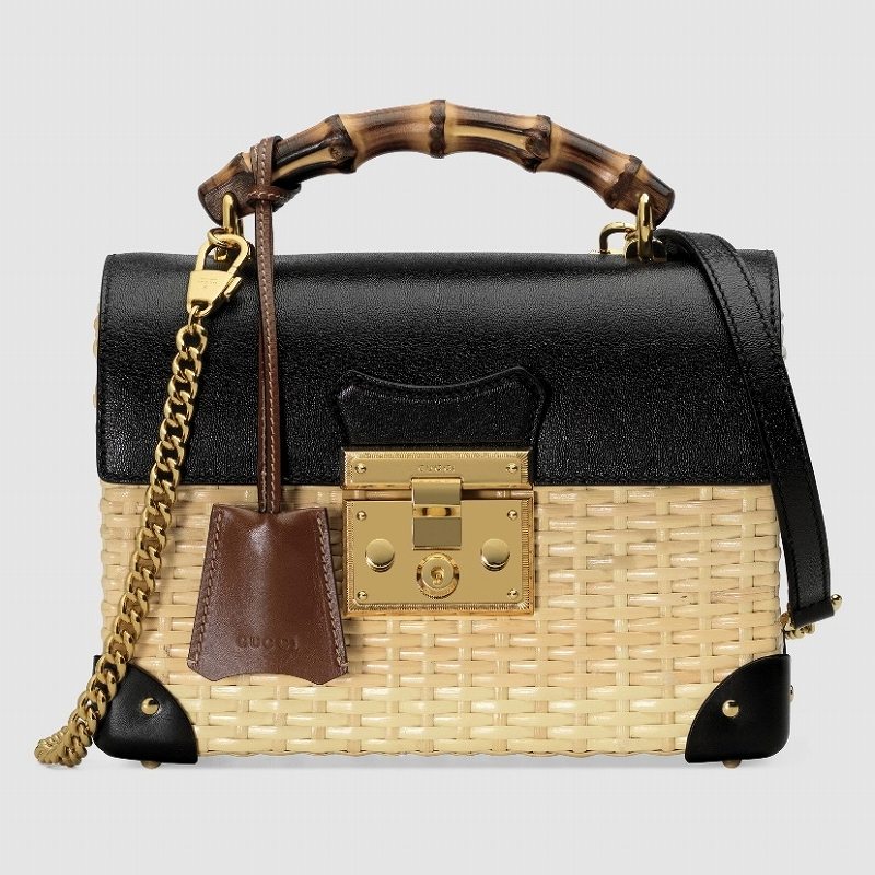 【中古】GUCCI グッチ [パドロック] 日本限定 スモールショルダーバッグ カゴバッグ 21SS新作 648962