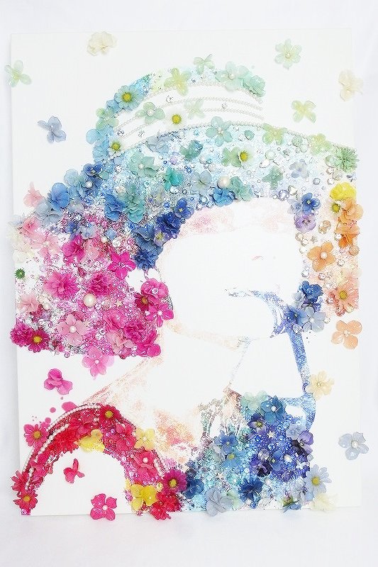 Rakuten - 【中古】Society6　ソサイティシックス　キャンパスアート　立体フラワー ok4412193081