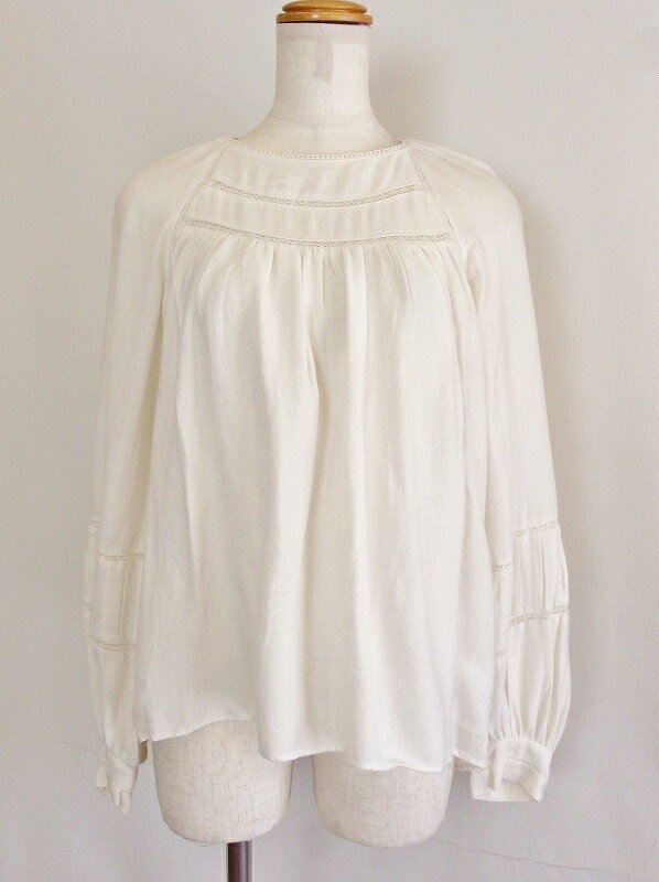 Rakuten - 【中古】ZARA BASIC ザラベーシック ブラウス　ウール混 XS アイボリー ok4416194540