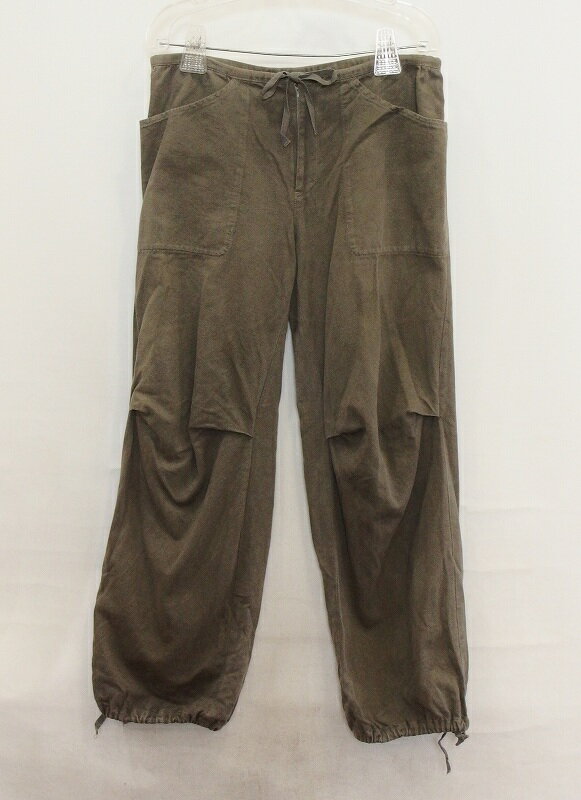 樂天商城 - 【中古】JOURNAL STANDARD ジャーナルスタンダード リネンコットン　パンツ　裾リブ 40 カーキ nm4422198145