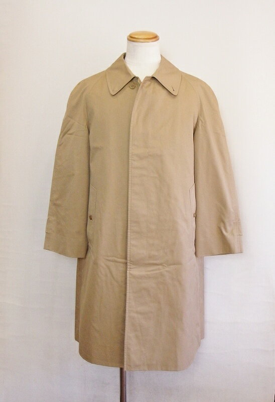 【中古】Burberrys バーバリーズ ステンカラーコート ノバチェックライナー付き *シミあり メンズ M ベージュ ok4424199205