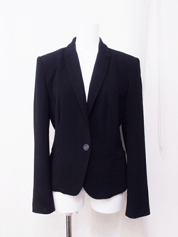 Rakuten - 【中古】ZARA BASIC ザラベーシック 1つボタン ジャケット M ブラック nm4422198622