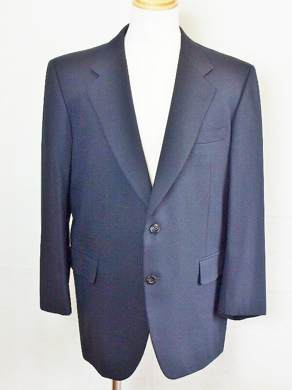Tailored Jacket - 【中古】mila schon ミラショーン シングル　ウール×カシミヤ　テーラードジャケット　＊ネーム刺繍有り メンズ 100 ネイビー ok4604201218