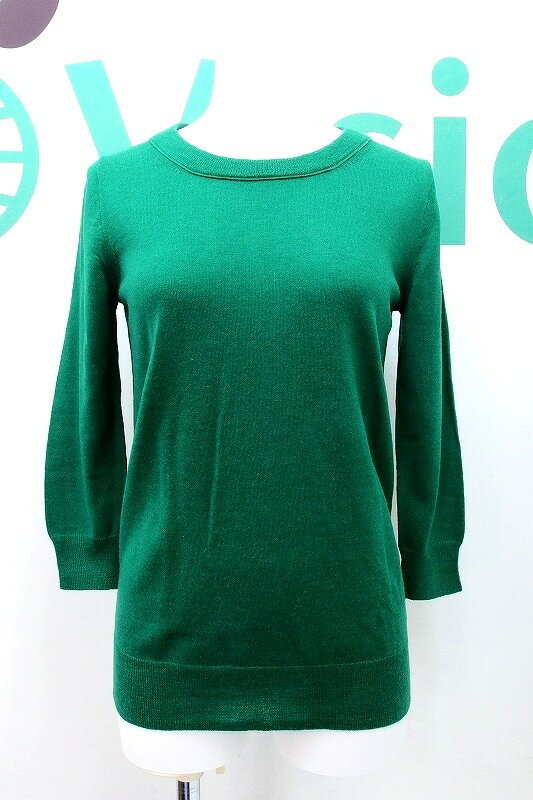 【中古】J.CREW ジェイクルー ウール 7分袖 ニット セーター レディース XS