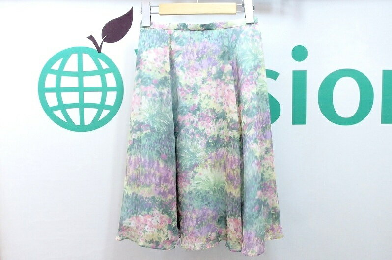 乐天商城 - 【中古】Tocca トッカ タグ付き 花柄 シフォン フレアスカート 0 kz4606201582