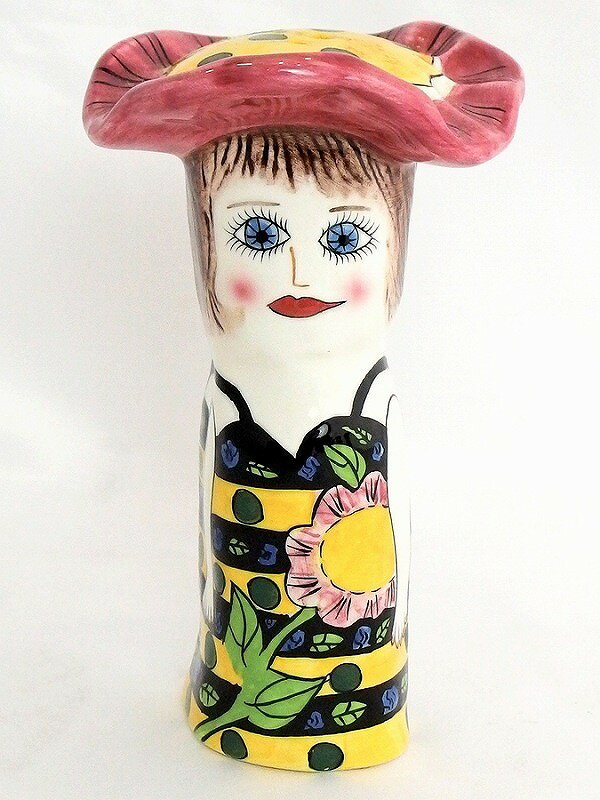 【中古】ビンテージ　SUSAN PALEY Ganz社　調味料入れ ピンク系/マルチ