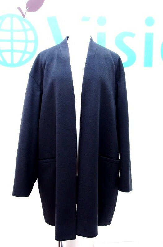 【中古】ATON エイトン 【タグ付き】 ウールコート レディース 01 チャコールグレー kz4612204623