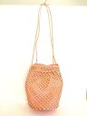 【中古】ARTESANO(アルテサーノ) かごバッグ ピンク ok4610204044(4)