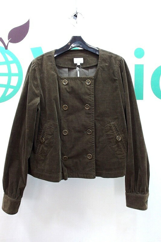 【中古】 【ルシェルドハリス le ciel de HARRISS】 コーデュロイ ノーカラージャケット 36 kz4620206786