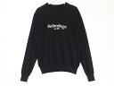 【中古】BALENCIAGA バレンシアガ EST.1917　クルーネック　ニット ウールセーター メンズ M ブラック