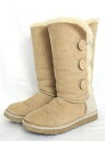 【中古】UGG アグ ムートンブーツ BAILEY BUTTON TRIPLET ベイリーボタン トリプレット 7 ベージュ