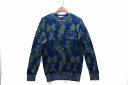 【中古】Desigual デシグアル カモフラ 迷彩柄 Vネック コットン混ニット セーター メンズ ・S kz4802209472