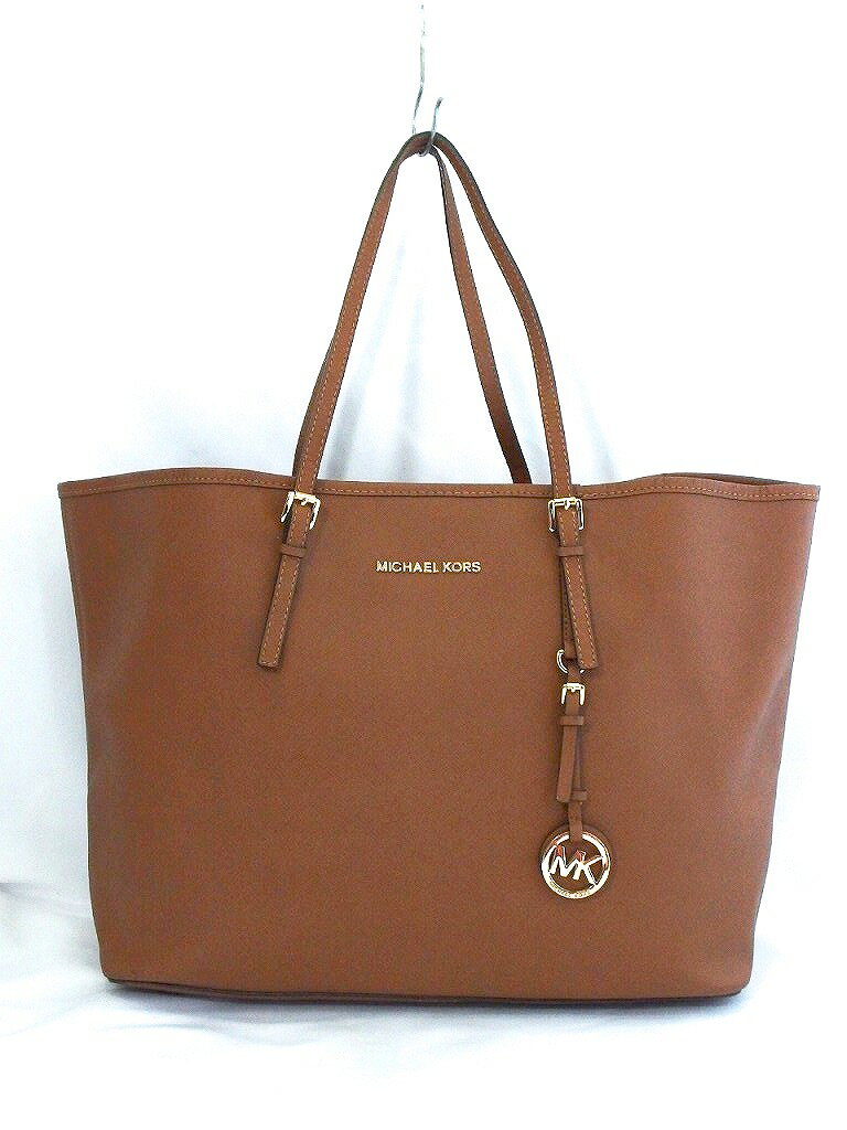 樂天商城 - 【中古】MICHAEL KORS マイケルコース レザー　トート　ラージサイズ ブラウン kz4624208930