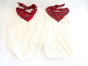 【中古】犬と生活 イヌトセイカツ 犬服 2着セット バンダナ付きシャツ サイズ違い 4/5 ok4814214259