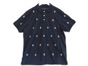 【中古】St.ANDREWS セントアンドリュース ゴルフシャツ 鹿の子ポロシャツ 総柄 メンズ ・LL 042-0260605 sy4816215293