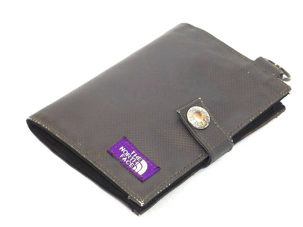 【中古】THE NORTH FACE ザ ノースフェイス パープルレーベル 二つ折り財布 ナイロン - グレー ok4820216540
