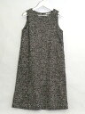 【中古】 BASIC AND ACCENT ワンピース ジャンパースカート ブラック ok5006221026