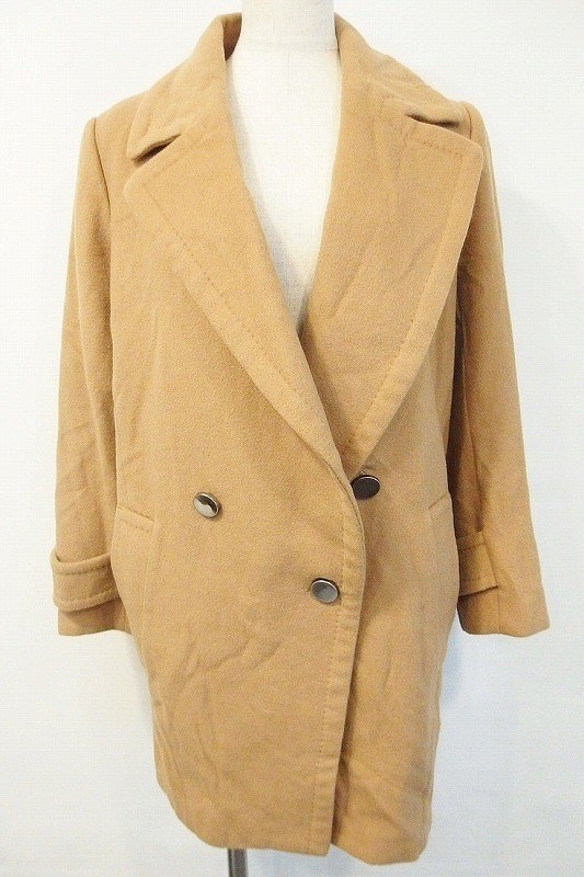 【中古】croon a song(クルーンアソング) ウールコート キャメル nm300267572