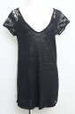 【中古】ZARA ザラ 半袖 レース チュニック ブラック ok3808152986