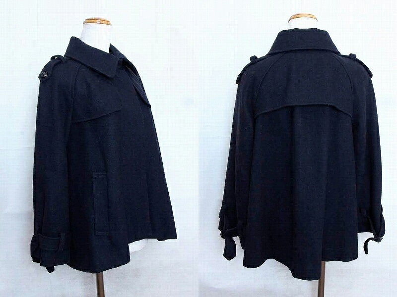 【中古】nano‐universe ナノユニバース ウールコート 36 ネイビー ok3820159996 vision-group-10286109 BRAND VISION ブランドビジョン サンプル画像2