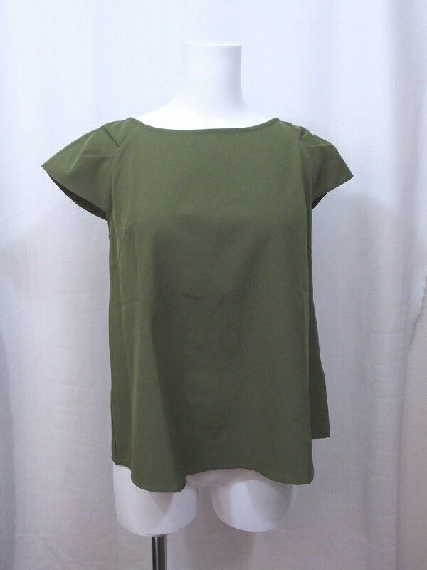 Short Sleeves - 【中古】TOCCO リボン付き　ブラウス M グリーン nm4004163865