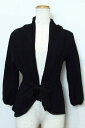 【中古】BCBG MAXAZRIA BCBGマックスアズリア ウール 九分袖カーディガン XS ブラック ok3824161502