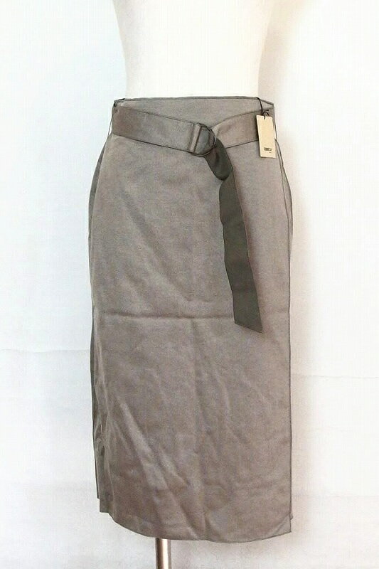 【中古】COMME CA ラップスカート ペチコート付き 7 カーキ ok4008166073