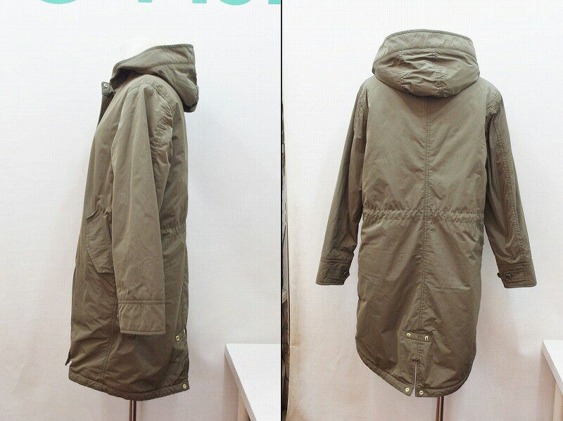 【中古】PLST プラステ ミリタリーコート　裏ボア S カーキ kz4024174259