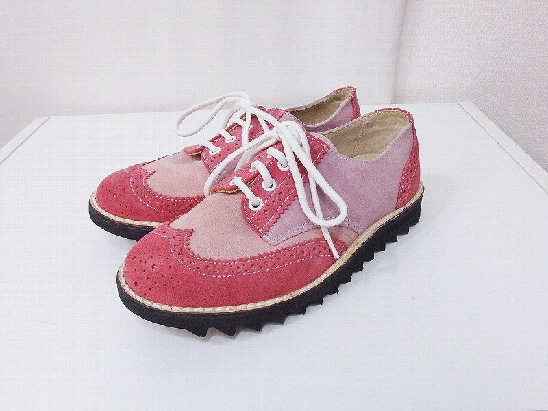 【中古】cebo レースアップシューズ 37 ピンク nm4206176594