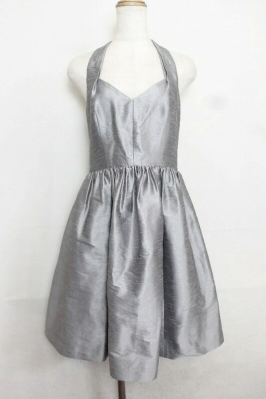 樂天商城 - 【中古】Donna Morgan ドナモルガン ノースリーブ　光沢ワンピース 0 グレー系/シルバー ok4014169132