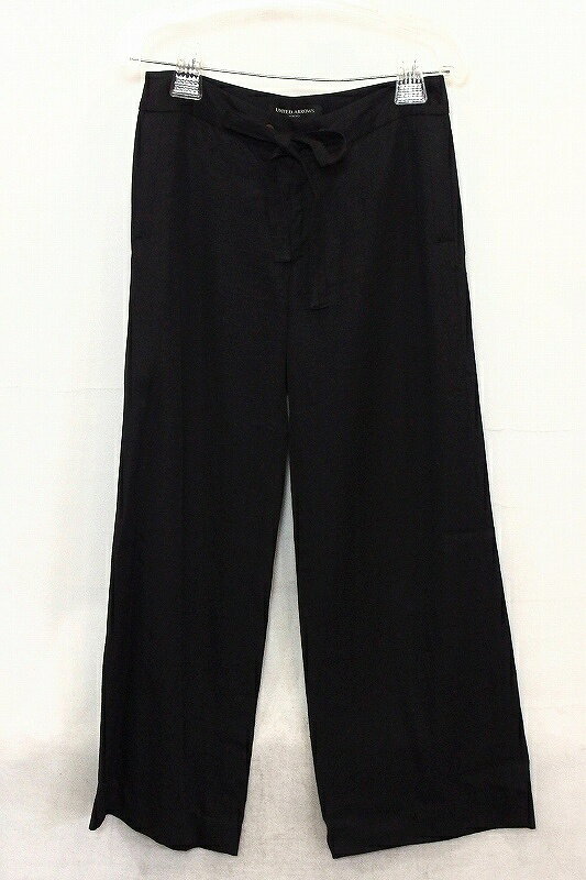 Rakuten - 【中古】UNITED ARROWS ユナイテッドアローズ リネン混　ワイドパンツ 36 ダークグレー系/ブラック ok4018171099