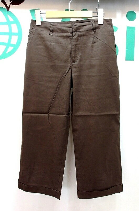 Rakuten - 【中古】GALERIE VIE ギャルリーヴィー クロップド丈 コットンパンツ 1 ブラウン kz4018171428