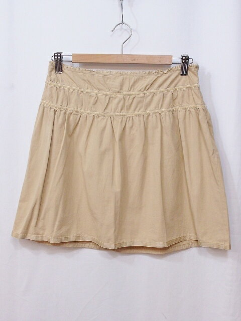 Rakuten - 【中古】JILL STUART ジルスチュアート 膝丈　スカート　コットン100 4 ベージュ nm4214181607