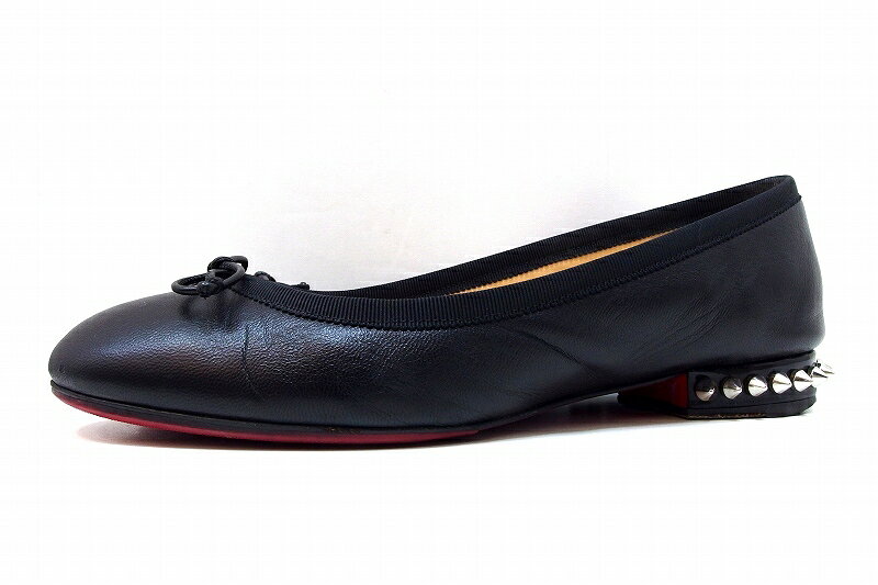 【中古】Christian Louboutin クリスチャンルブタン スパイクスタッズ バレエシュ...