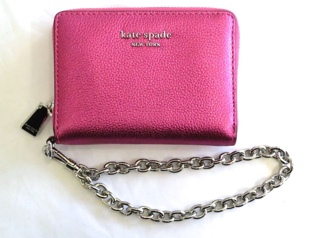 kate spade ケイトスペードニューヨーク ナターシャ メタリック ペブルド レザー ...