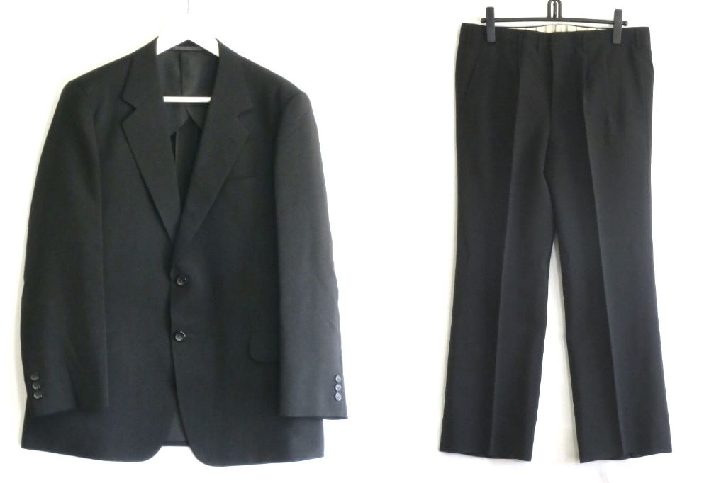 樂天商城 - 【中古】MITSUKOSHI 三越 SUPER BRIO　DORMEUIL テーラードジャケットスーツ　英国製 メンズ ブラック kz5202229683