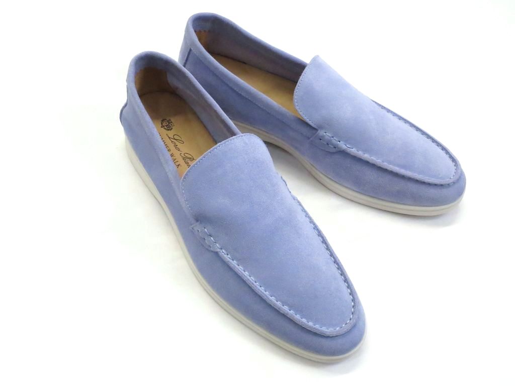 BRAND VISION ブランドビジョンの【中古】＜レアカラー＞SUMMER WALK Loro Piana ロロ ピアーナ サマー・ウォーク・モカシン　スエード メンズ 44 kb5212233322｜アングル2