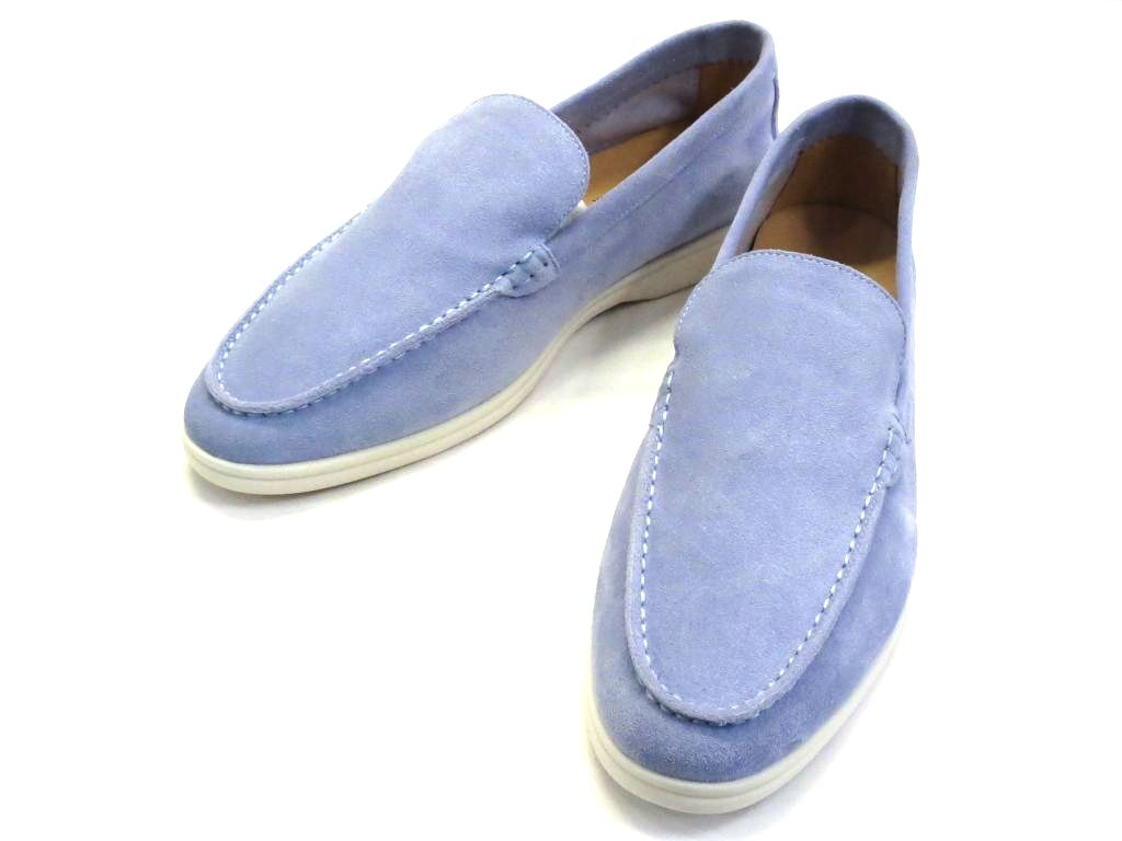 BRAND VISION ブランドビジョンの【中古】＜レアカラー＞SUMMER WALK Loro Piana ロロ ピアーナ サマー・ウォーク・モカシン　スエード メンズ 44 kb5212233322｜アングル3