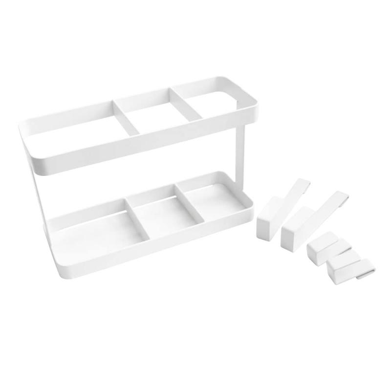 ドライヤー&ヘアアイロンスタンド 洗面台 スッキリ収納 シンプルデザイン 調味料入れ リモコンラック 使用用途いろいろ