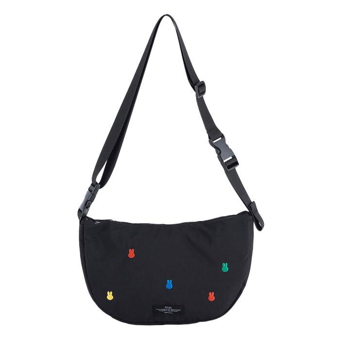  miffy ミッフィー ソレイユ SOLEIL ウィークエンド ショルダーバッグ ART-MUSEUM ブラック 黒 4076402サコッシュ 斜めがけ かわいい おしゃれ 北欧 うさぎ ブルーナ 旅行 レディース メンズ
