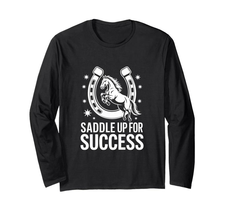 乐天商城 - サドルアップフォーサクセスホーストレーナースピリット。 長袖Tシャツ