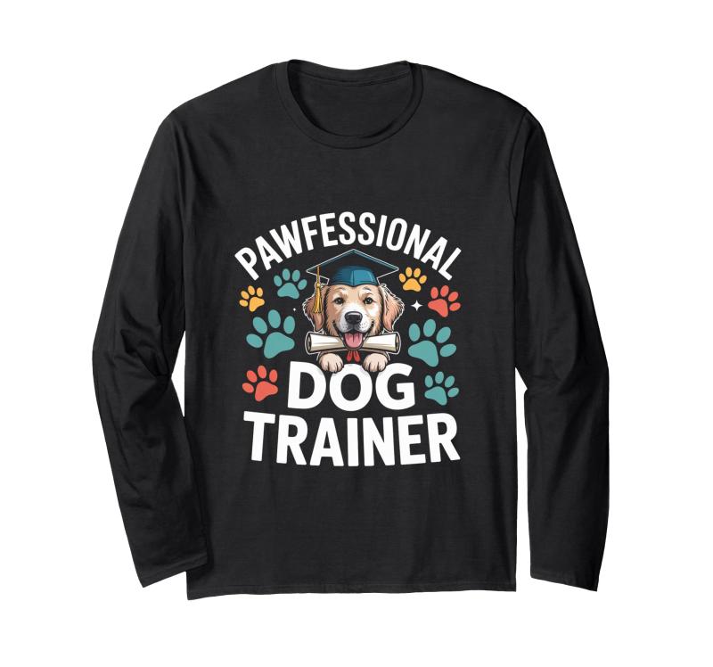 Rakuten - Pawfessionalドッグトレーナー卒業式 長袖Tシャツ