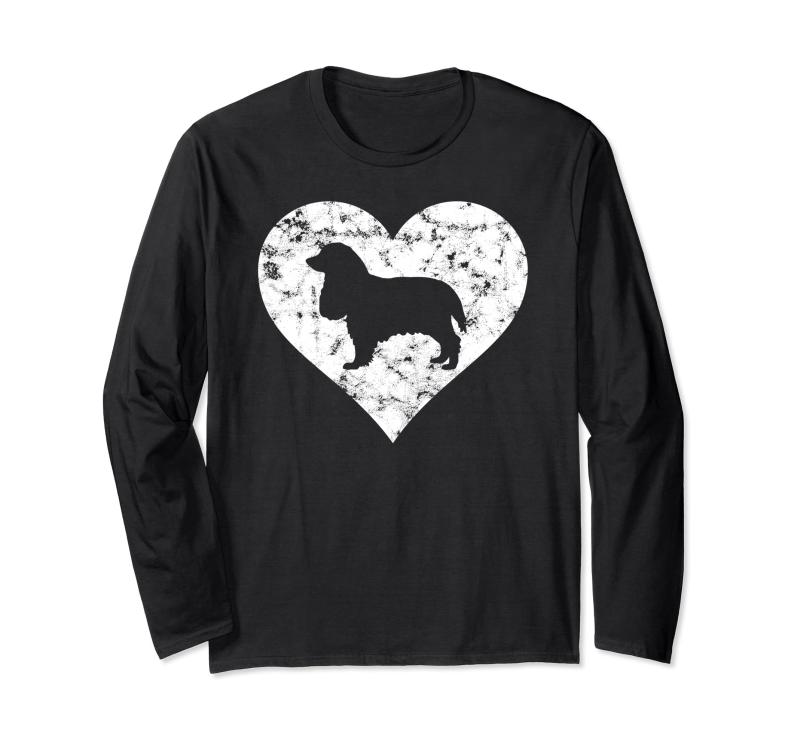 Heart Cocker Spaniel Love Dog Owner Pet Trainer 動物子犬 長袖Tシャツ