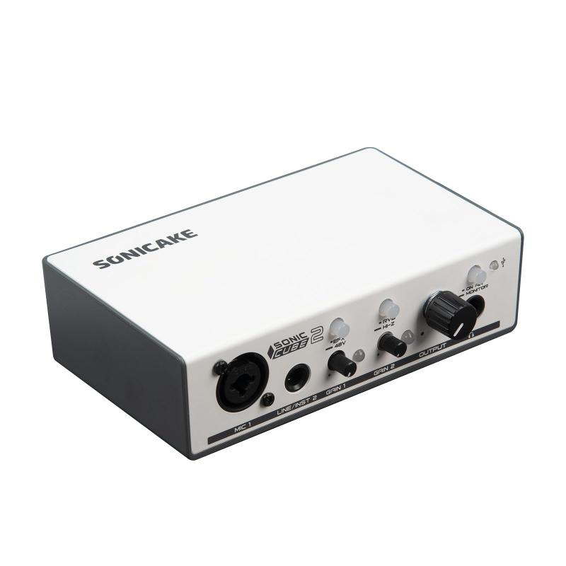 乐天商城 - Sonicake Sonic Cube II オーディオインターフェース OTG対応 USB Type-C XLR入力 DTM楽器 MAC/パソコン/スマホ対応 音楽制作 ホームスタジオ ライブ配信 生放送 ギターアンプモデリング & DSPエフ