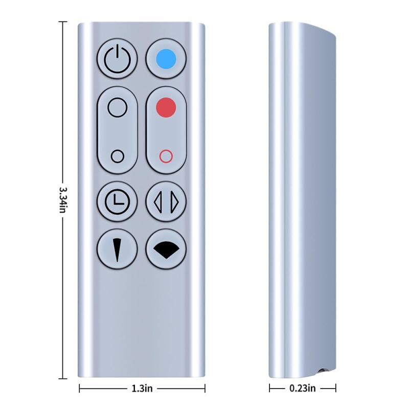 AVTVA 扇風機リモコン HP00 HP01 for ダイソン 空気清浄機ファン用 暖房・冷房ファン 加湿器 Pure Cool 設定不要 触れ心地よし 鋭敏な反応 シルバー 967197-13対応 3